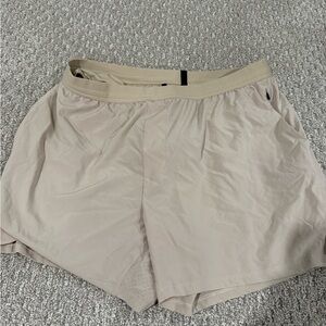 Beige Athletic Shorts